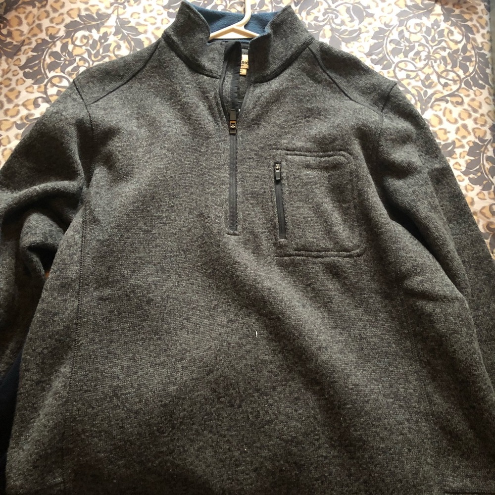 Wool rich quarter zip